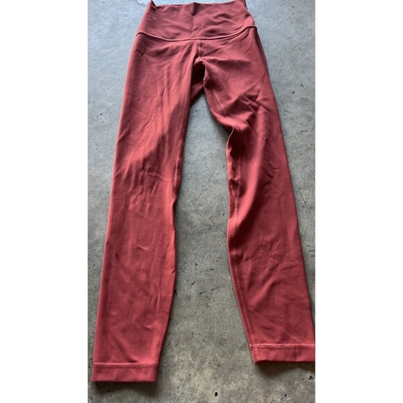 LULULEMON Align Chianti  Red Rust Women’s Size 2 Gym Yoga Pants Activewear - Picture 9 of 12